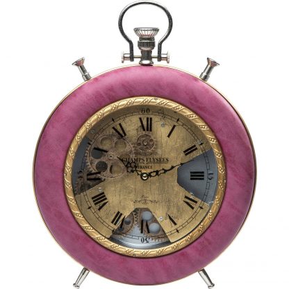 Настолен часовник Velvet Pink Time