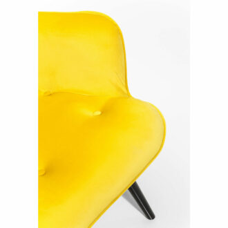 Стол с подлакътници Vicky Velvet Yellow