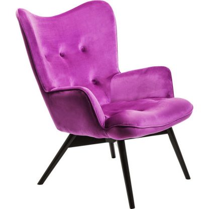 Стол с подлакътници Vicky Velvet Purple