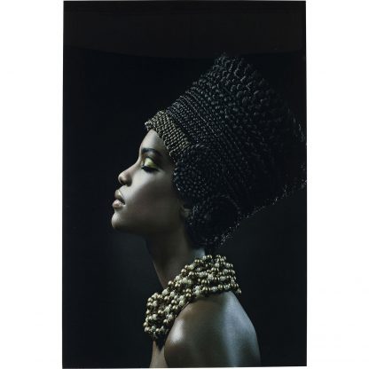 Стъклена картина Royal Headdress Profile 150x100 см