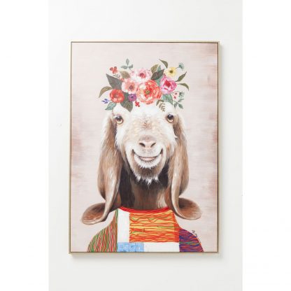 Картина Touched Flowers Goat 102x72 см
