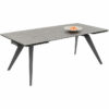 Kare 84150 дизайнерска разтегателна трапезна маса камък плот модерен стил