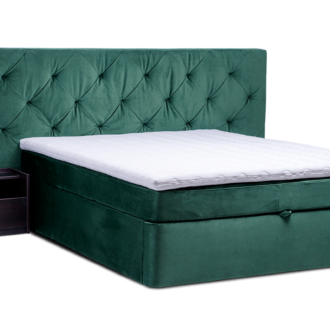 Високо тапицирано легло Дъблин луксозно място за съхранение тапицирано