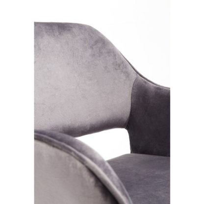 83314 Kare San Franscisco каре дизайнерски стол плюш луксозен сиво
