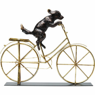 63921 дизайнерска декоративна фигура куче с колело Каре Kare design