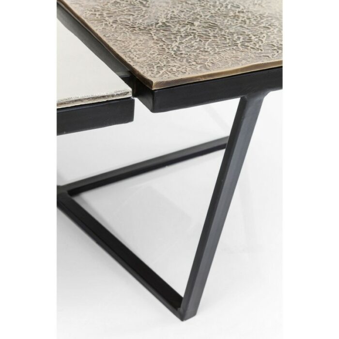 дизайнерска маса метална маса за кафе Kare design нестандартна холна маса