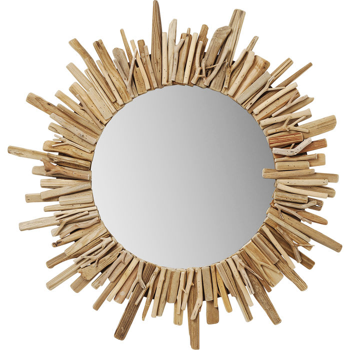 83248 Kare design дизайнерско огледало кръгло огледало естествени материали
