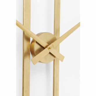 60974 Clip Gold Kare design дизайнерски златен стенен часовник каре