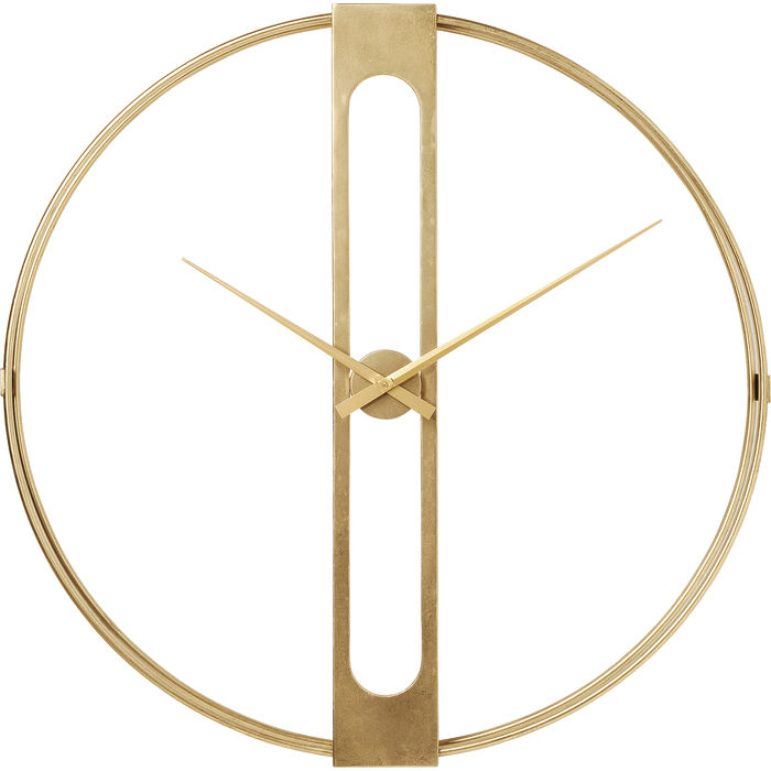 60974 Clip Gold Kare design дизайнерски златен стенен часовник каре
