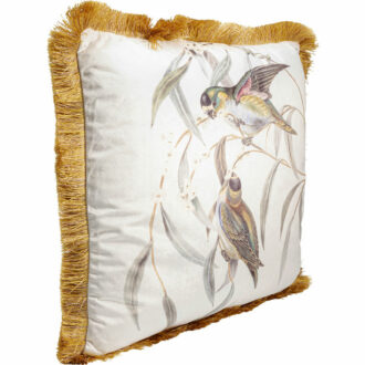 52610 amusing birds kare design дизайнерска възглавница пъстра плюшена възглавница с ресни