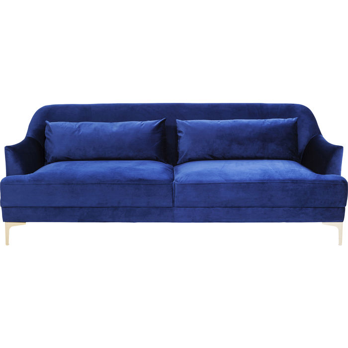 82068 kare design proud blue дизайнерски диван кралско синьо кобалтово синьо плюшен диван