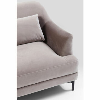 83469 proud grey 3 seater kare design дизайнерски диван триместен сив плюшен диван каре