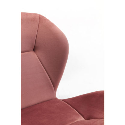 kare design viva mauve тапициран стол розово и златно дизайнерски трапезен стол каре