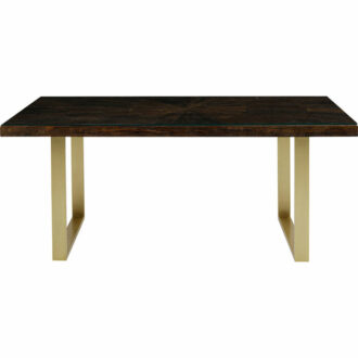 84880 conley brass kare design дизайнерска маса дървен плот златни крака рециклирано дърво плот