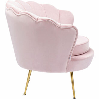 85193 water lily kare design дизайнерско кресло розово плюшено кресло златно