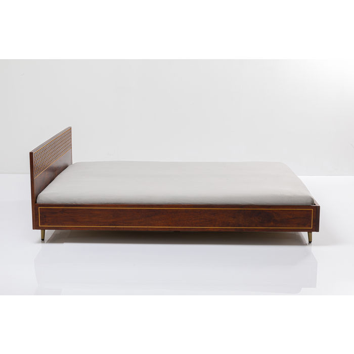85340 kare design muskat дизайнерска серия мебели мангово дърво златно ръчно изработени луксозни мебели дизайнерско легло