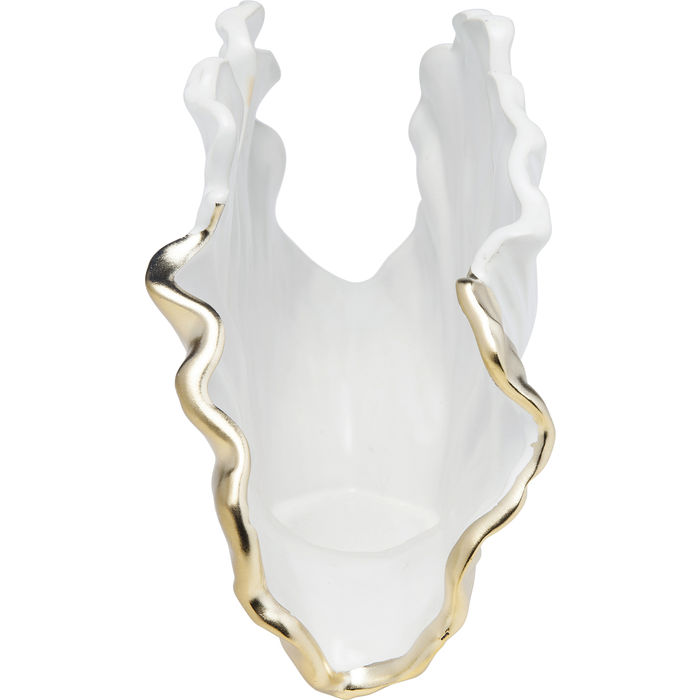51092 kare design ginkgo vase дизайнерска ваза гинко златна луксозна ваза