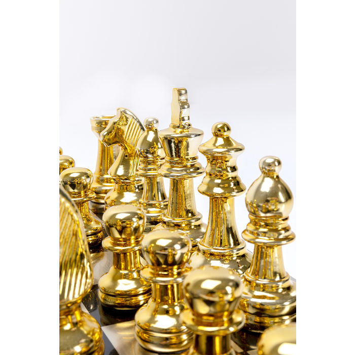 51529 kare design chess дизайнерски шах каре златен шах луксозен шах