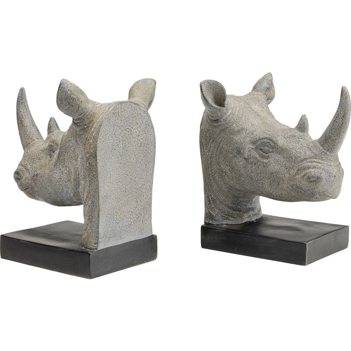 51943 kare design bookend rhino стопери за книги носорог дизайнерска декорация интересен подарък