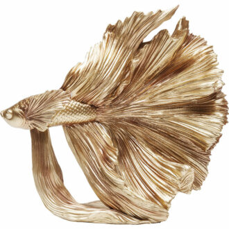 68023 kare design betta fish gold дизайнерска златна декорация Каре луксозен подарък
