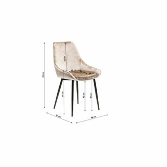 82734 kare design east side дизайнерски трапезен стол плюшен стол луксозно обзавеждане