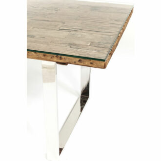 82849 kare design rustico table дизайнерска трапезна маса рустикален стил естествено дърво лузсозни мебели