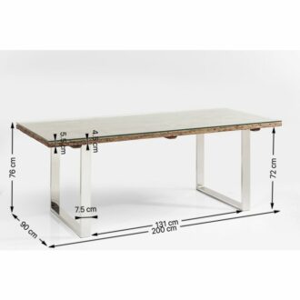 82849 kare design rustico table дизайнерска трапезна маса рустикален стил естествено дърво лузсозни мебели
