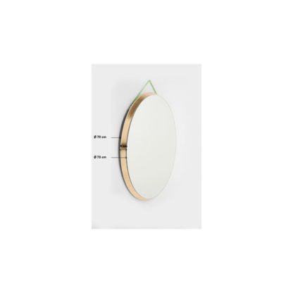 83205 kare design jetset mirror gold дизайнерско златно огледало модерен стил минимализъм луксозни мебели и аксесоари каре