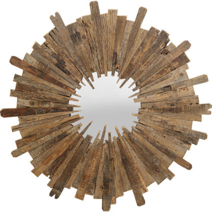 83337 kare design bastidon mirror дизайнерско огледало рустикално дървена рамка естествени форми рециклирано дърво
