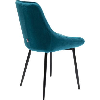 84332 kare design east side bluegreen дизайнерски стол петрол синьозелен плюшен стол каре