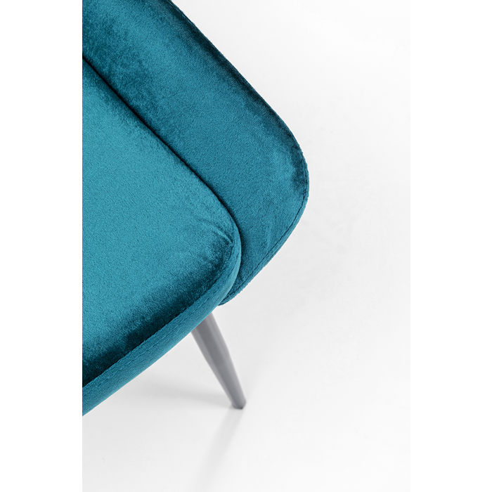 84332 kare design east side bluegreen дизайнерски стол петрол синьозелен плюшен стол каре