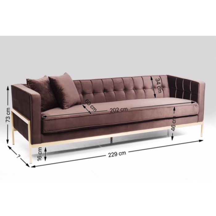 83528 kare design loft sofa дизайнерски диван триместен плюшен диван модерен стил луксозно обзавеждане каре
