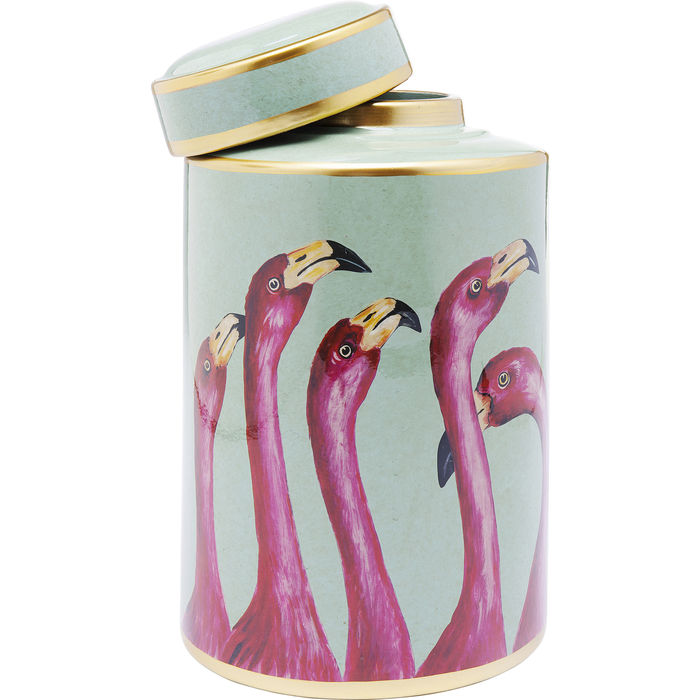 61672 kare design deco jar flamingo дизайнерска декорация розово фламинго луксозно обзавеждане каре