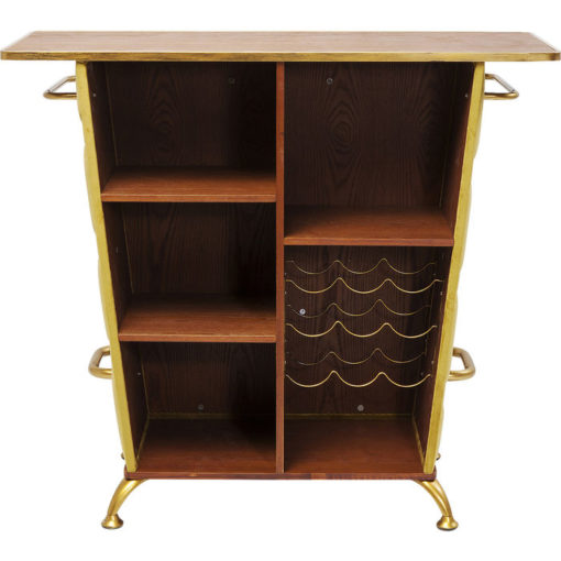 84407 kare design lady rock yellow дизайнерски бар златен бар жълт плюш месинг луксозно обзавеждане каре