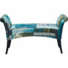 76089 kare design bench дизайнерска пейка синя тапицирана пейка пачуърк луксозно обзавеждане каре