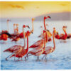 52561 kare design flamingo дизайнерска картина стъкло фламинго принт на стъкло луксозно обзавеждане каре