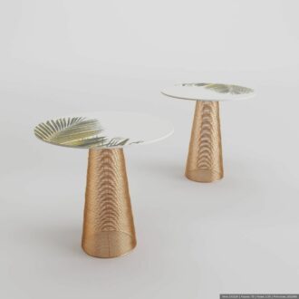 80931 charme side table kare design дизайнетрска помощна маса каре луксозно обзавеждане златна масичка палми тропически интериор