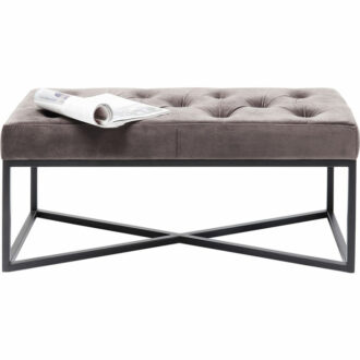 84089 kare design bench crossover grey дизайнерск тапицирана пейка сива пейка плюш луксозно обзавеждане каре мебели