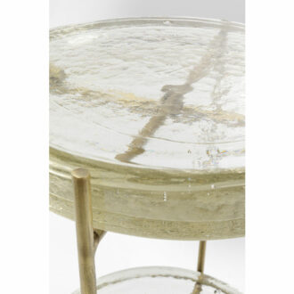 81154 kare design ice double дизайнерска масичка стъклена масичка помощна маса стъкло златна масичка луксозно обзавеждане каре