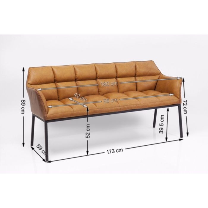 83641 kare design thinktank bench дизайнерска кожена пейка кожен трапезен стол луксозно обзавеждане каре