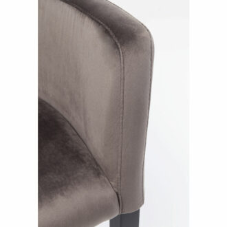 83580 kare design дизайнерски трапезен стол каре плюшена тапицерия сив стол луксозно обзавеждане каре мебели каре