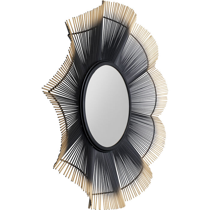 80952 kare design sunflower mirror дизайнерско златно огледало кръгло огледало каре луксозни мебели каре