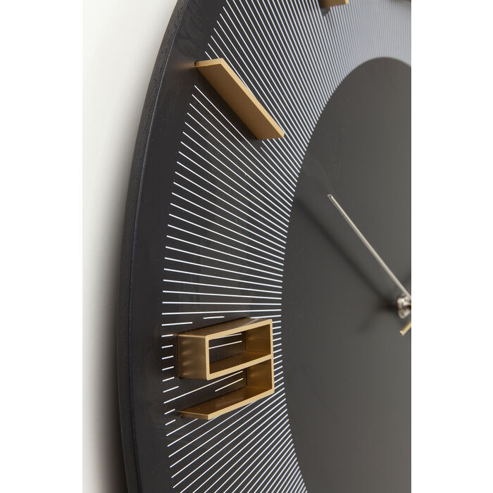 52053 kare design wall clock leonardo стенен часовник дизайнерски часовник черен часовник луксозно обзавеждане луксозен часовник каре