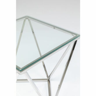 85031 kare design cristallo side table дизайнерска масичка сребърна масичка стъклена маса луксозно обзавеждане дизайнерски мебели каре