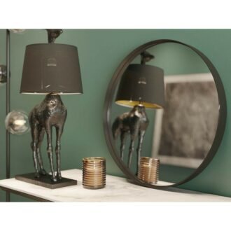 85476 kare design mirror дизайнерско черно огледало кръгло огледало луксозно огледало дизайнерски мебели каре