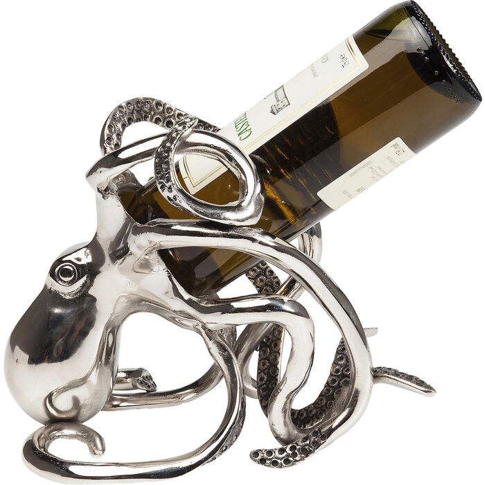 61485 kare design octopus дизайнерска декорация за маса поставка за вино сребърна декорация луксозно обзавеждане дизайнерски мебели каре