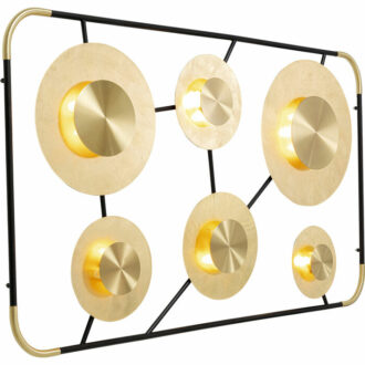52524 kare design wall lamp disc дизайнерска стенна лампа златна лампа дизайнерски мебели ламп луксозно обзавеждане каре